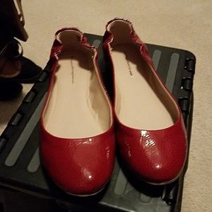 Cherry Red Patent Leather Mossimo Ballet Flats